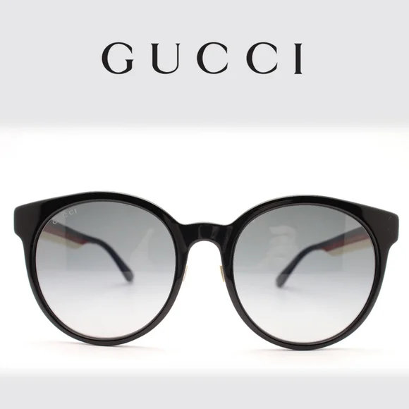 NEW GUCCI WOMEN'S SUNGLASSES GG0416SK 001 GUCCI ROUND EYEWEAR